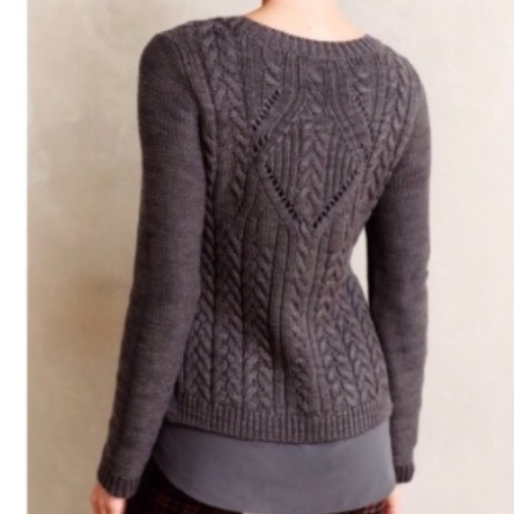 Anthropologie Sweaters - Moth Anthro Ella Chunky Cable Knit Sweater